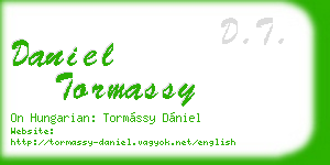 daniel tormassy business card