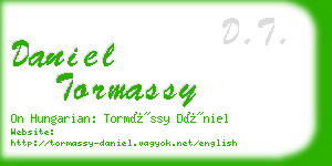 daniel tormassy business card